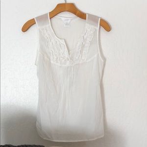Light weight linen 100% cotton sleeveless blouse